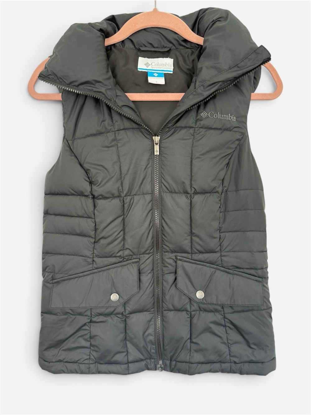 Columbia Women’s S Packable Lone Creek Hooded Vest Black Outdoor Puffer